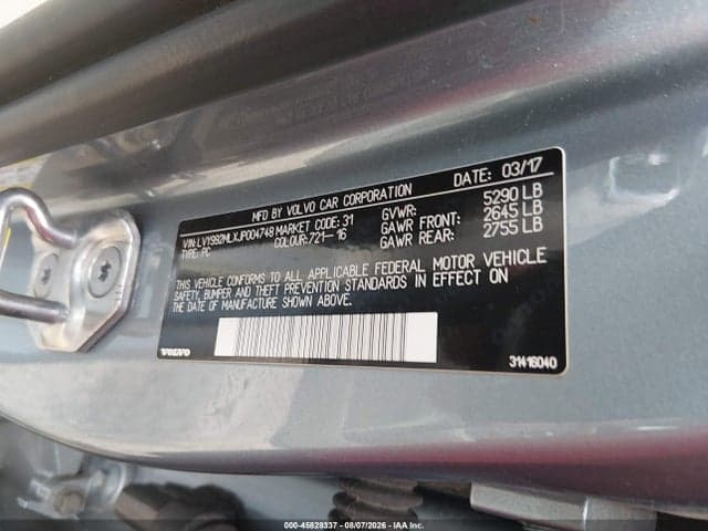 2018 VOLVO S90 T6 INSCRIPTION 9