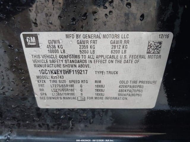 2017 CHEVROLET SILVERADO 2500HD LT 9
