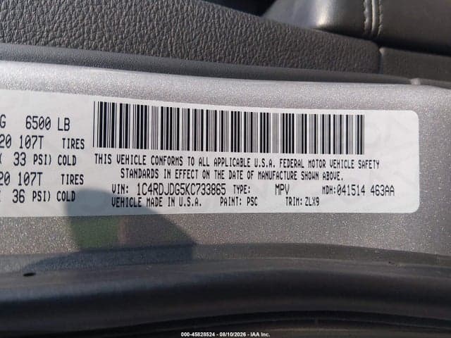 2019 DODGE DURANGO GT PLUS AWD 9