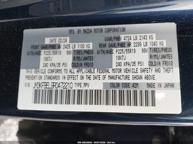 2024 MAZDA CX-5 2.5 S PREMIUM PLUS 9
