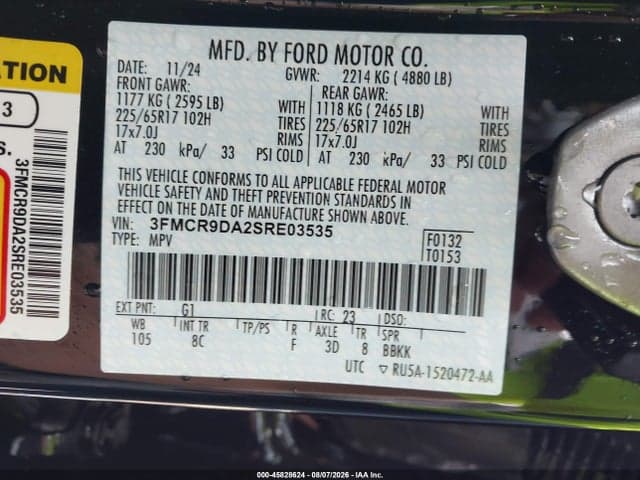 2025 FORD BRONCO SPORT BADLANDS 8