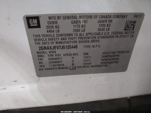 2018 CHEVROLET EQUINOX LT 9