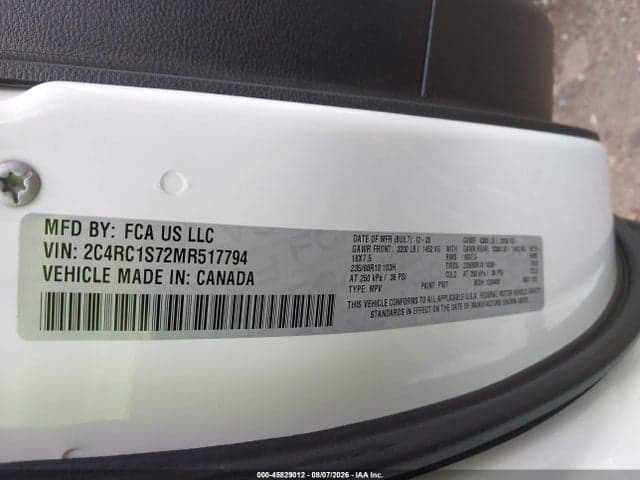 2021 CHRYSLER PACIFICA HYBRID LIMITED 9