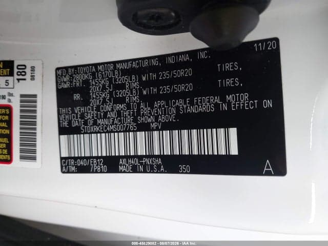2021 TOYOTA SIENNA XSE 9