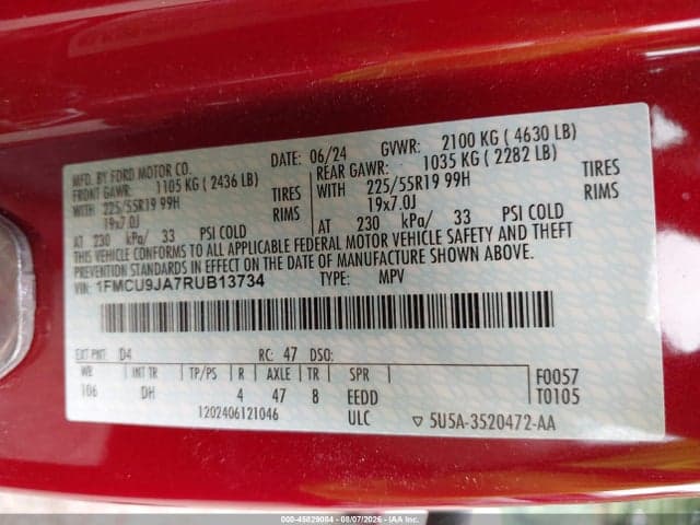2024 FORD ESCAPE PLATINUM 9