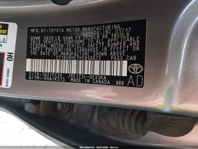 2017 TOYOTA COROLLA SE 9