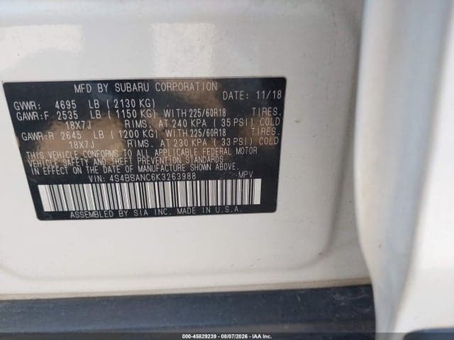 2019 SUBARU OUTBACK 2.5I LIMITED 9