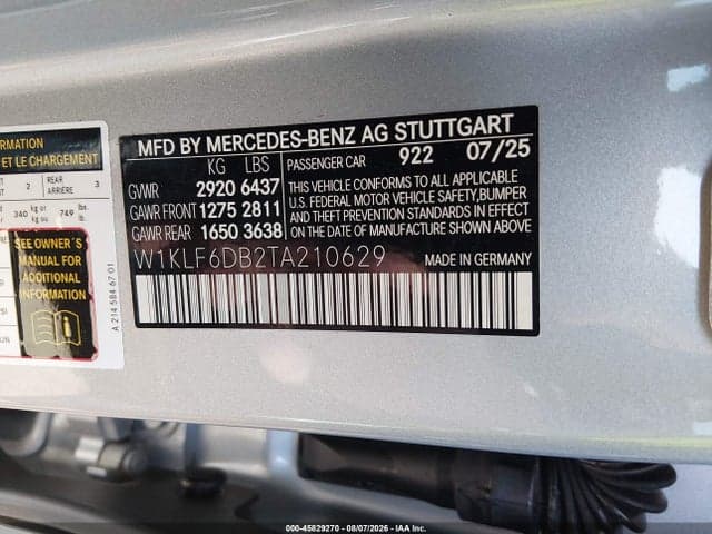 2026 MERCEDES-BENZ AMG E 53 E 9