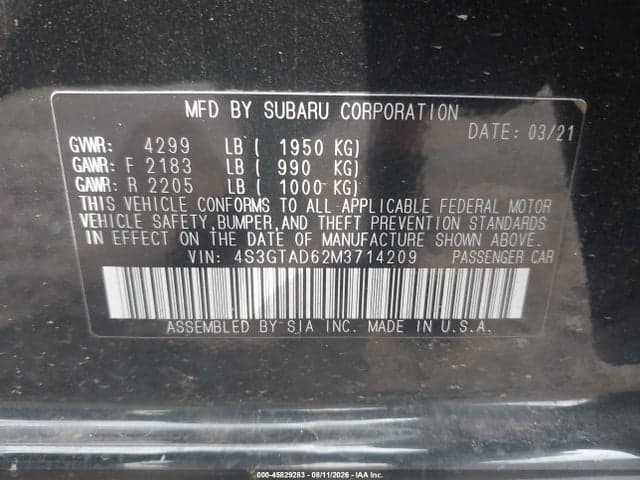 2021 SUBARU IMPREZA PREMIUM 5-DOOR 9