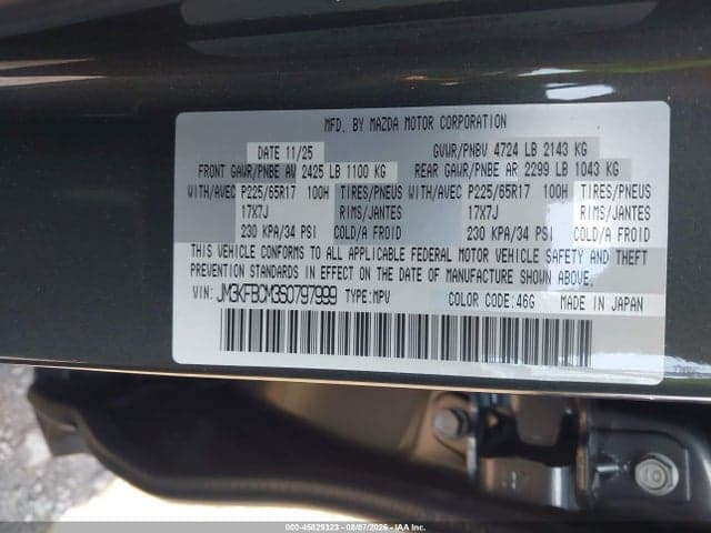 2025 MAZDA CX-5 2.5 S PREFERRED 9