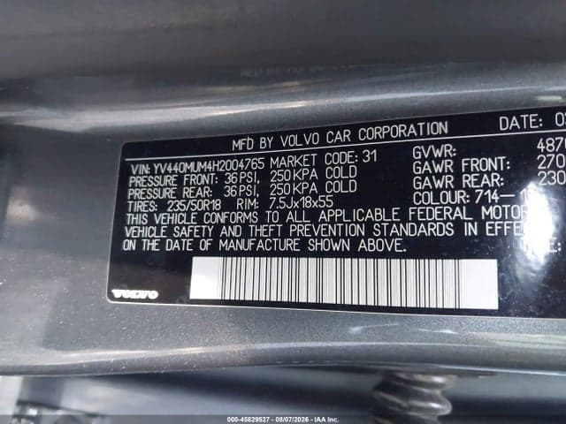 2017 VOLVO S60 CROSS COUNTRY T5 9