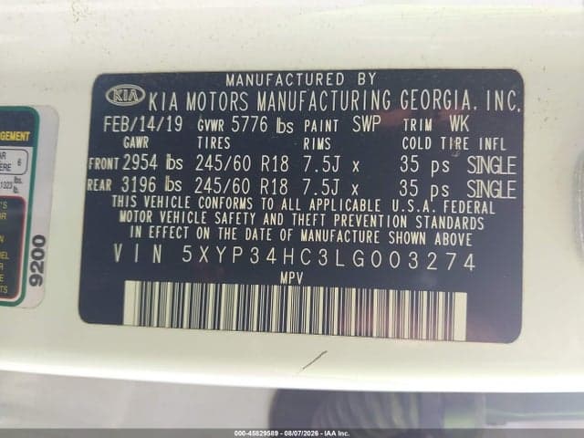 2020 KIA TELLURIDE EX 9