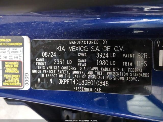 2025 KIA K4 LXS 9