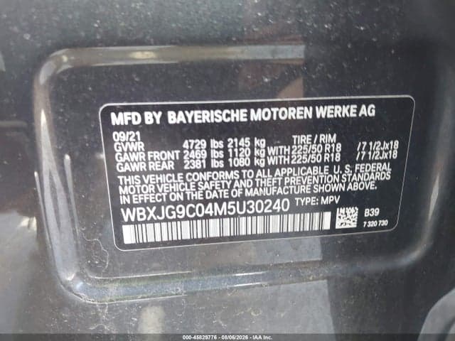 2021 BMW X1 XDRIVE28I 9