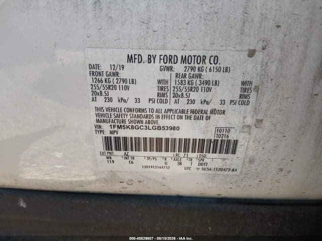 2020 FORD EXPLORER ST 9