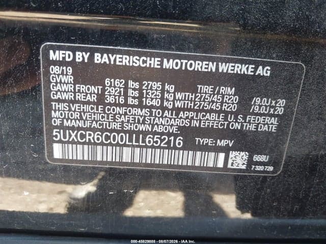 2020 BMW X5 XDRIVE40I 9