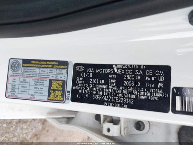 2018 KIA FORTE LX 9