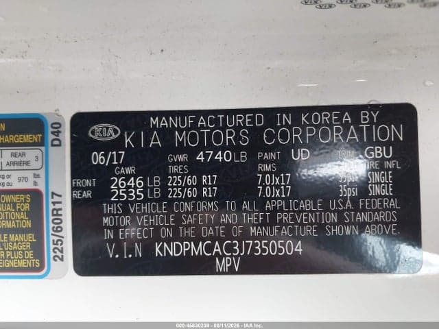 2018 KIA SPORTAGE LX 9