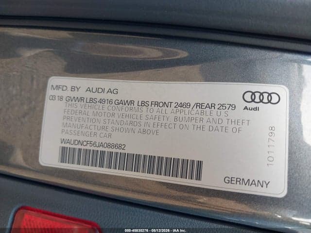2018 AUDI A5 2.0T PREMIUM 9