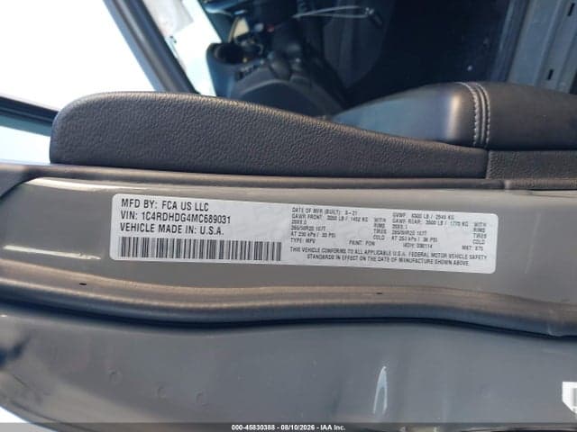 2021 DODGE DURANGO GT PLUS RWD 9