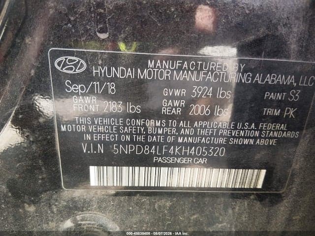 2019 HYUNDAI ELANTRA SEL 9