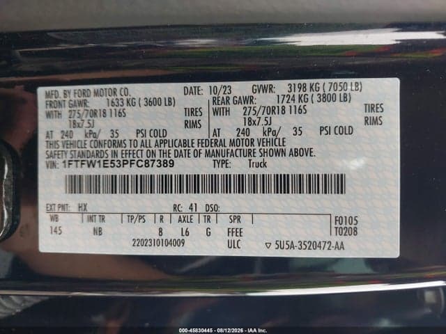 2023 FORD F-150 TREMOR 9