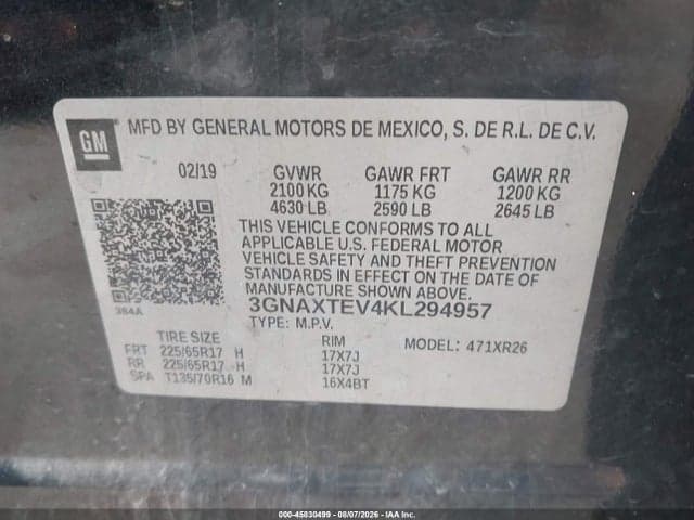 2019 CHEVROLET EQUINOX LT 9