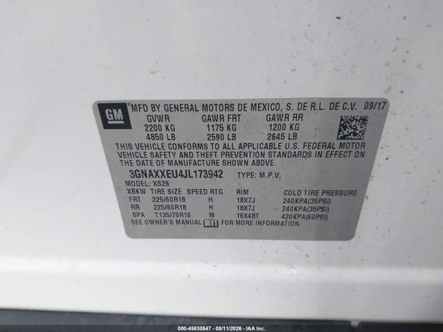 2018 CHEVROLET EQUINOX PREMIER 9