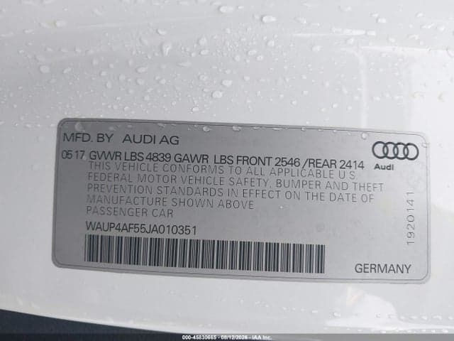 2018 AUDI S5 3.0T PREMIUM PLUS 9