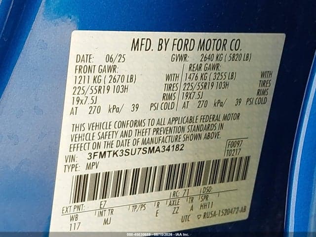 2025 FORD MUSTANG MACH-E PREMIUM 9