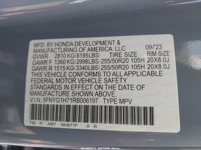 2024 HONDA PILOT TOURING 9