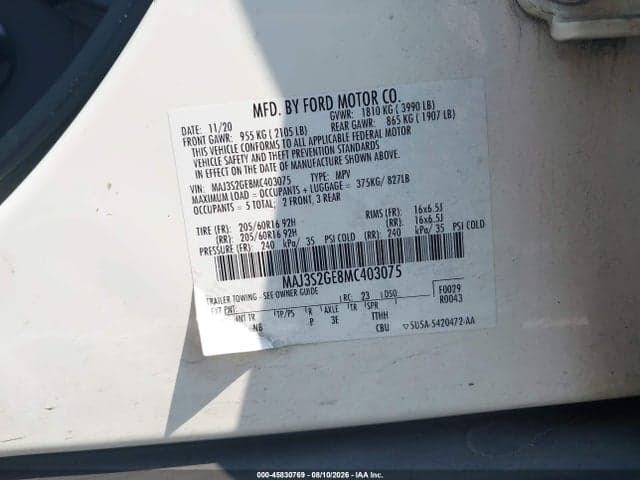 2021 FORD ECOSPORT SE 9