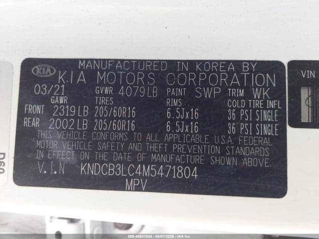 2021 KIA NIRO LX 9