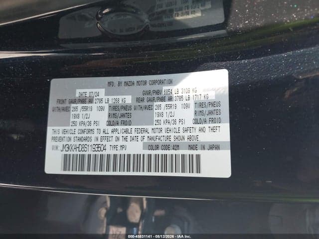 2025 MAZDA CX-90 3.3 TURBO SELECT PACKAGE 9