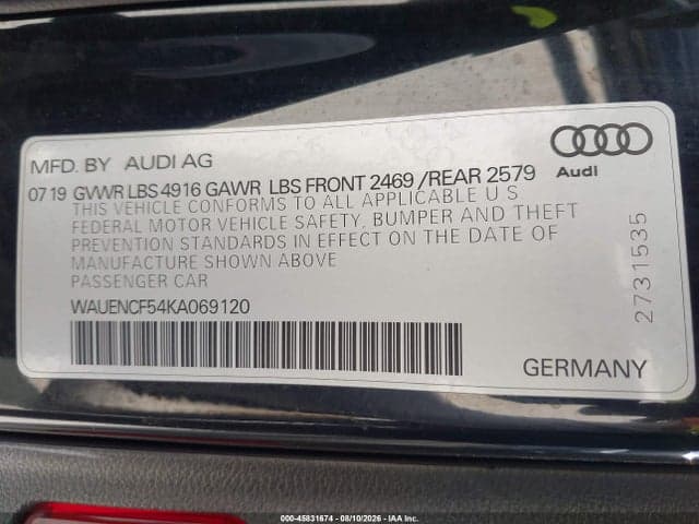 2019 AUDI A5 45 PREMIUM 9