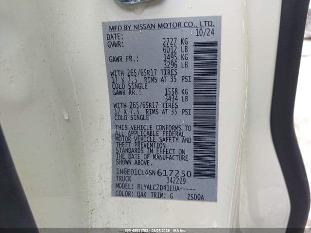2025 NISSAN FRONTIER KING CAB SV 4X2 9