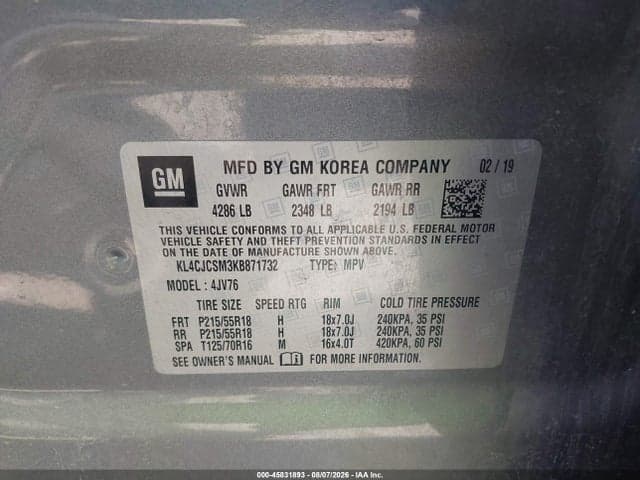 2019 BUICK ENCORE FWD ESSENCE 9