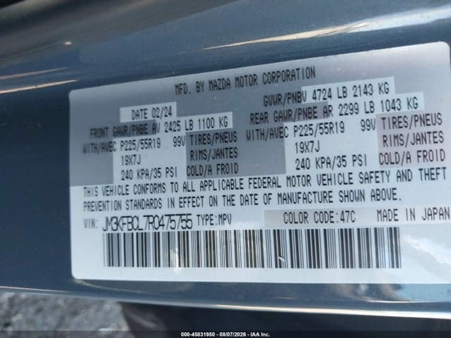 2024 MAZDA CX-5 2.5 S CARBON EDITION 9