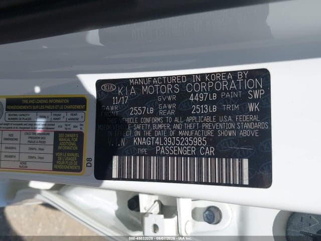 2018 KIA OPTIMA LX 9