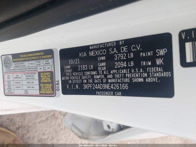 2022 KIA FORTE LXS 9