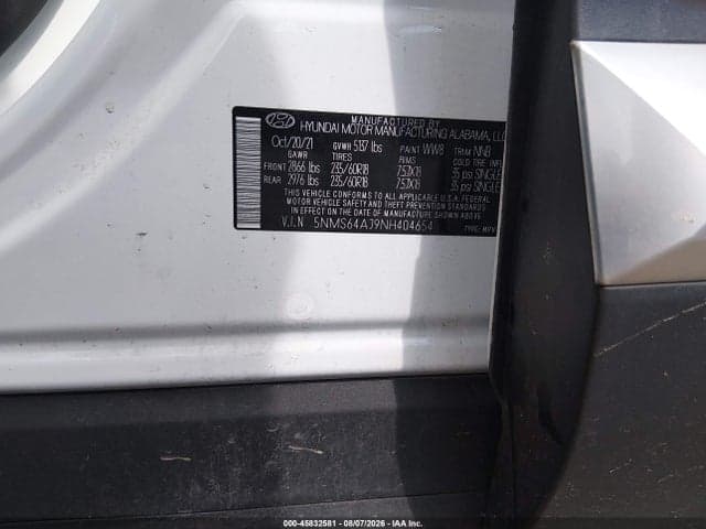 2022 HYUNDAI SANTA FE SEL 9