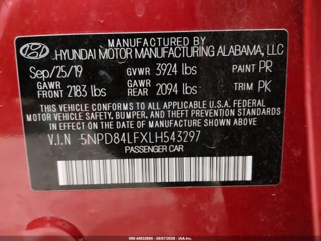 2020 HYUNDAI ELANTRA SEL 9