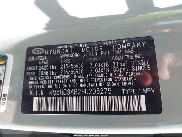 2025 HYUNDAI KONA SEL 9