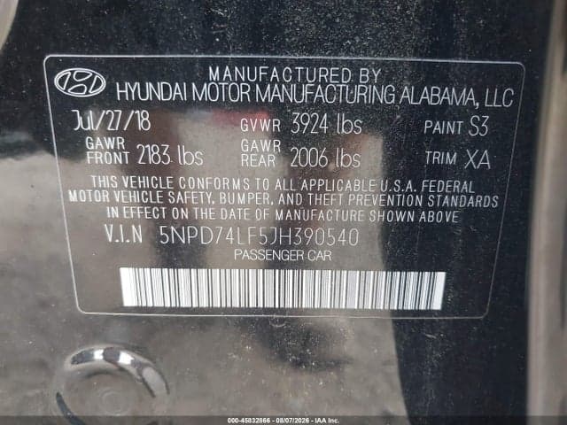 2018 HYUNDAI ELANTRA SE 9