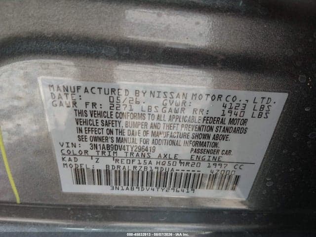 2026 NISSAN SENTRA SR 9