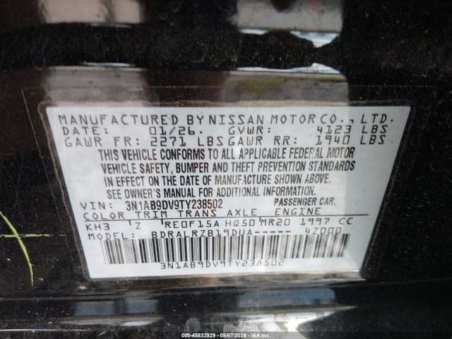 2026 NISSAN SENTRA SR 9