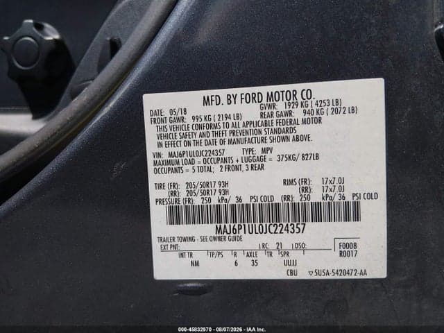 2018 FORD ECOSPORT SE 9