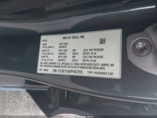 2023 TESLA MODEL 3 REAR-WHEEL DRIVE 9