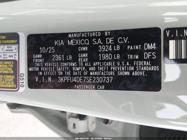 2025 KIA K4 EX 9