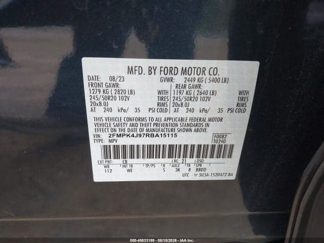 2024 FORD EDGE ST-LINE 9